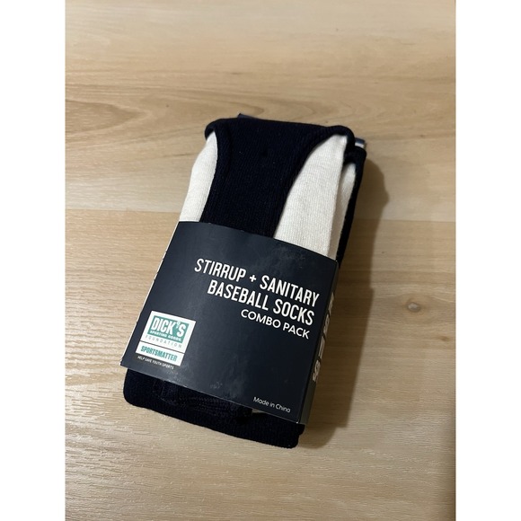 DSG Other - DSG Stirrup + Sanitary Baseball Socks‎ Navy and White Size Medium Unisex New